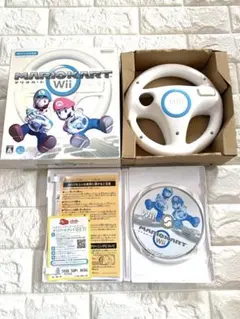 【訳あり】マリオカート Wii + Wiiハンドル