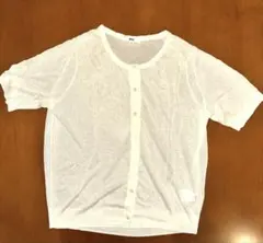 ユニクロ シアーカーディガン 3XL 試着のみ 白