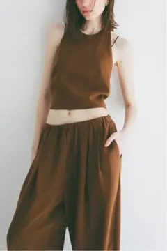 clane VELOUR CAPRI PANTS - メルカリ