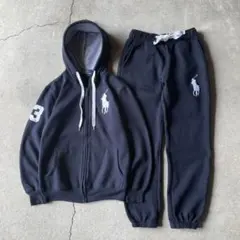 ポロ ラルフローレン ビッグポニー セットアップ ネイビー S