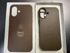 純正互換品 iPhone17 レザーケース（MagSafe対応）ブラウン