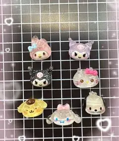 ネイルパーツ　マイメロ　クロミ　キティ　ポチャッコ　シナモン　サンリオ　ラメ