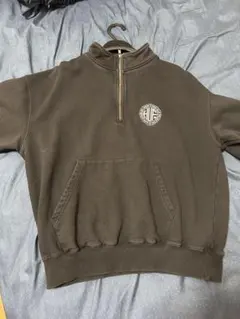 HUFハーフジップ　ブラック