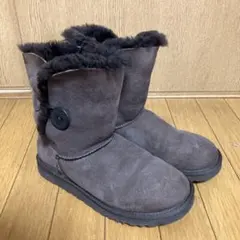 UGG アグ　ボタン付き　ムートンブーツ　ブラウン　2way 23.5〜24cm