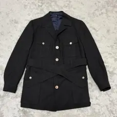 Drapers modeliste ベルトコート ブラック 高級生地 BX61