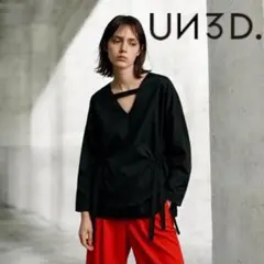 新品未使用 タグ付き UN3D. アンスリード スライドカットトップ 38