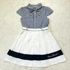 美品✨mezzo piano Juniorストライプ ワンピース L 160cm