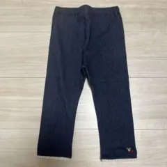 ミキハウス　DOUBLE.B ダークデニム刺繍クマパンツ