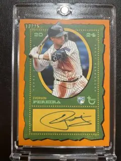 直筆サイン auto Everson Pereira /25 RC ヤンキース