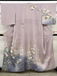 訪問着 手描き 落款入 正絹 躾糸付き A234 - メルカリ