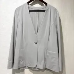 グリーンレーベル　ノーカラージャケット　大きいサイズ　3XL 49
