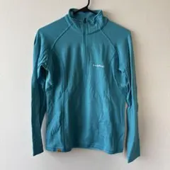 モンベル ハーフジップ トップス Sサイズ ターコイズ