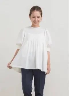 yori パフスリーブ トップス ホワイト 36のサムネイル