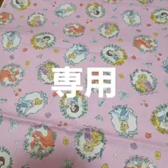 プリンセスキャラクター 綿生地 ピンク　延長可能