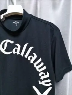 美品　キャロウェイ　モックネック　軽量、速乾、ストレッチ、UV ネイビー