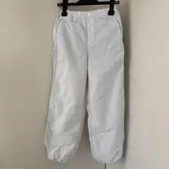 UNIQLO ユニクロ　キッズ　140 ジョガーパンツ　ホワイト　ナイロン素材
