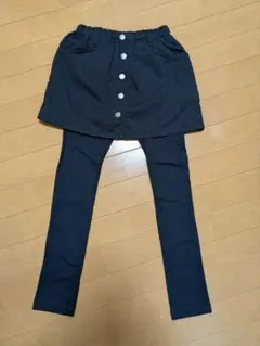 スカッツ レギンス付きスカート 黒