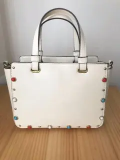 【美品】ミラオーウェン Mila Owen☆ショルダーバッグ 2way 白