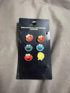 セサミストリート キャラクターピアス 6個セット