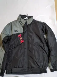 Mizuno×CORONA 防寒ジャンパー ブラック/グレー LL