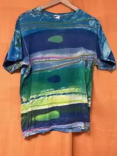 90S prospirit80s古着 染めT 希少柄　タイダイ　hipのサムネイル
