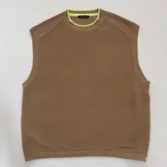 NUMERALS サイドジップ ニットベスト ベージュ 茶色　F