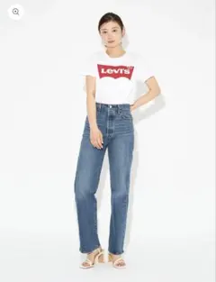 Levi’s RIBCAGE ストレート ダークインディゴVALLEY VIEWのサムネイル