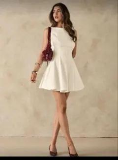 ミニワンピース　アイボリー　ホワイト