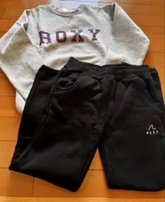 ROXY スウェットセット (グレー/ブラック)