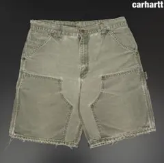 ハートタグ]Carhartt ダブルニー ハーフパンツ デニムショーツ 40s