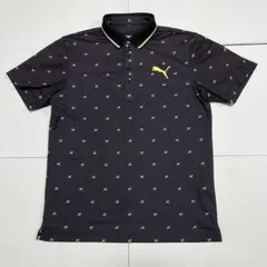 PUMA GOLF 半袖ポロシャツ メンズLサイズ 総柄 羽
