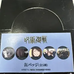 呪術廻戦 懐玉・玉折 コンプリートBOX 場面写イラスト 缶バッジ 五条悟