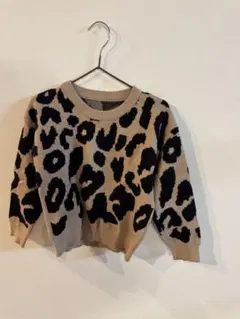 ヒョウ柄 レオパード 長袖 ニット