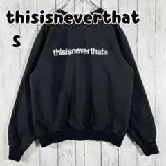 美品✨thisisneverthat トレーナー　スウェット　ロゴ刺繍　黒　L 2025年最新】thisisneverthat メンズ トレーナー・スウェットの人気