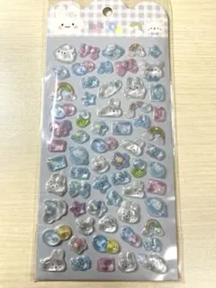 うさぎ ぷっくりシール 立体 3D