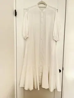 GU ホワイト シャツワンピース Mサイズ