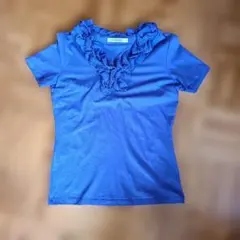ナラカミーチェフリル付き紫半袖Tシャツのサムネイル