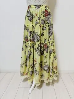 極美品⭐️axes femme アクシーズ ロングスカート 花柄 森ガール