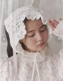 りぼんたくさんヘッドドレス merry jenny ニットヘッドドレスのサムネイル