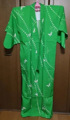 花蝶風月　緑　浴衣　162㎝
