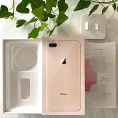 iPhone 8 Plus Gold 64 GB 空箱　アップルシール　アダプタ