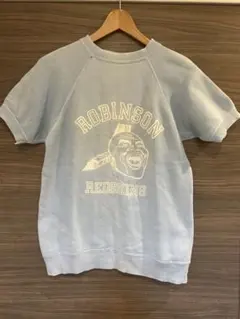 ヴィンテージ 半袖スウェット　60s〜　カレッジスウェット　アメカジ　水色　ボロ