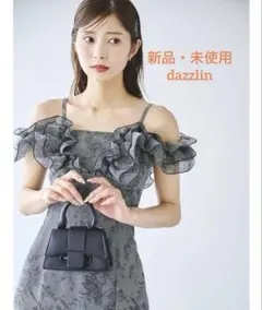 dazzlin カスレフラワーIラインワンピース　2way