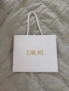 DIOR ショップ袋 ホワイト レザー調