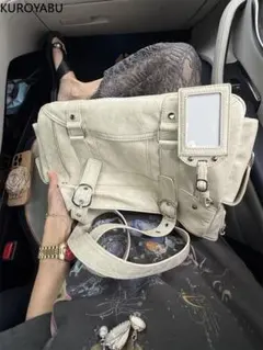 SHEIN 白 ショルダーバッグ トレカケース付き y2k 韓国