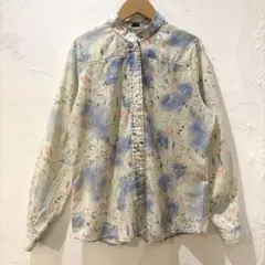ヴィンテージ 70s Levi's フラワープリント バンドカラー シャツ 古着のサムネイル