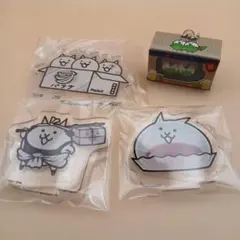 にゃんこ大戦争 一番くじG賞 アクリルスタンド ３点セット+キーホルダー