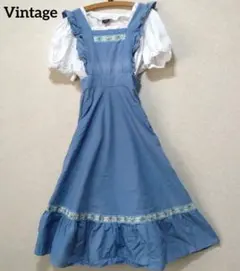 Vintage　エプロン　ワンピース　ジャンパースカートのサムネイル