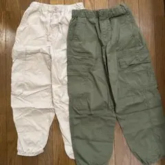 ユニクロ 薄手カーゴパンツ 140cm 2点セット