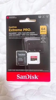 SanDisk Extreme PRO 64GB microSDカード